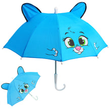 Load image into Gallery viewer, Babymoon Animal Designer Popup Ears Umbrella for Kids – Blue
