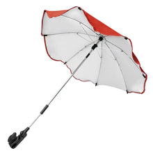 Load image into Gallery viewer, Babymoon UV Rays Protection Parasol Rain Canopy Cover Clamp Carriage Sun Shade Pram Stroller Umbrella – Red
