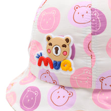 Load image into Gallery viewer, Babymoon Cotton Baby Kids Boys Girls Summer Cap With Head String Animal Design | 2-6 Years | Purple