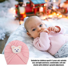 Load image into Gallery viewer, Babymoon Beanie Bear Turban Knot Boy’s Girl’s Kids New Born Baby Cap Hat Headwear 0-2 Y | Lightpink
