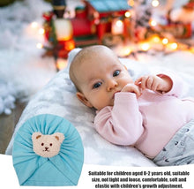 Load image into Gallery viewer, Babymoon Beanie Bear Turban Knot Boy’s Girl’s Kids New Born Baby Cap Hat Headwear 0-2 Y | Blue