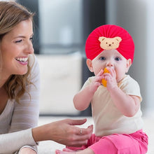 Load image into Gallery viewer, Babymoon Beanie Bear Turban Knot Boy’s Girl’s Kids New Born Baby Cap Hat Headwear 0-2 Y | Darkpink