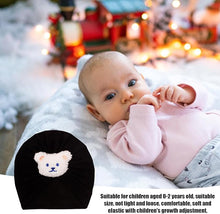 Load image into Gallery viewer, Babymoon | Set of 2 | Beanie Bear Turban Knot Boy’s Girl’s Kids New Born Baby Cap Hat Headwear 0-2 Y | Pink-Black