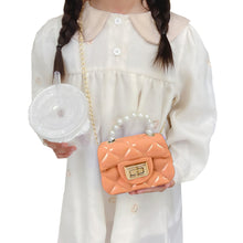 Load image into Gallery viewer, Babymoon Kids Jelly Sling Purse Fashion Handbag | 9x13x5 CM | Peach
