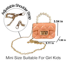 Load image into Gallery viewer, Babymoon Kids Jelly Sling Purse Fashion Handbag | 9x13x5 CM | Peach