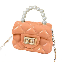Load image into Gallery viewer, Babymoon Kids Jelly Sling Purse Fashion Handbag | 9x13x5 CM | Peach