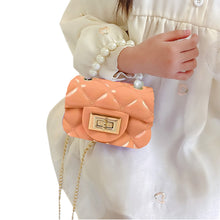 Load image into Gallery viewer, Babymoon Kids Jelly Sling Purse Fashion Handbag | 9x13x5 CM | Peach