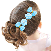 Load image into Gallery viewer, Babymoon Fusion Flower 10pcs Hairclips Hair Accessories Set | Blue
