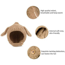 Load image into Gallery viewer, Babymoon Baby Rabbit Winter Ear Protection Cap Kids Hat Boys Girls Cap | 1-2Y | Brown