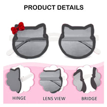 Load image into Gallery viewer, Babymoon Baby Boys Girls Cat Style Unisex Kids Sunglasses with Case | Baby Return Gift Set | Black