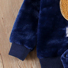 Load image into Gallery viewer, Babymoon Set of 2 | Baby Sleepwear Nightsuit Kid’s Nightdress T-shirt with Pants Pajamas Winter Sweater | Darkblue