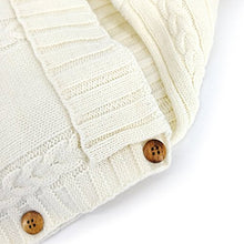 Load image into Gallery viewer, Babymoon Organic Knitted Woollen Swaddle Sleeping Bag | 0-3M - White