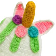 Load image into Gallery viewer, Babymoon Baby Unicorn Crochet Cap Photography Props- Multi