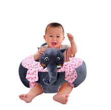 Load image into Gallery viewer, Babymoon Elephant Plush Kids Sofa Seat Couch (Grey)