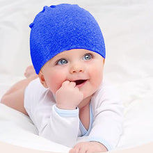 Load image into Gallery viewer, Babymoon Stretchable Pullover Baby Hat Caps | 3-12 Months | Blue