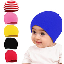 Load image into Gallery viewer, Babymoon Stretchable Pullover Baby Hat Caps | 3-12 Months | Blue