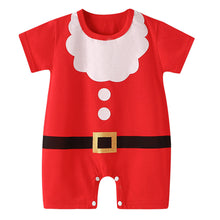 Load image into Gallery viewer, Babymoon Baby Christmas Romper | Baby Photoshoot Props Costumes | 9-12 months | Red