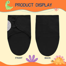 Load image into Gallery viewer, Babymoon Cotton Baby Swaddle | Wrapping Blanket | Baby Sleeping Wrap | New-Born Swaddle Wrap | 0-3Months | Black