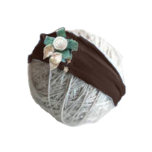 Load image into Gallery viewer, Babymoon | Set of 3 | Jersey stretchable Baby Photography Shoot Bean Bag Layer | Hairband And Wrap | Brown