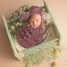 Load image into Gallery viewer, Babymoon Set Of 7 | Butterfly Ready Wrap, Bow Wrap, Hat, Posing Aid Moon And Flower Headband | Baby Photography Props | Multi
