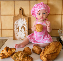 Load image into Gallery viewer, Babymoon Chef New Born Baby Photography Shoot Props Costume - Pink