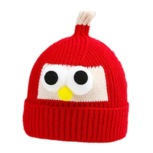 Load image into Gallery viewer, Babymoon Cartoon Angry Birds Woolen Winter Kids Cap Hat | Red