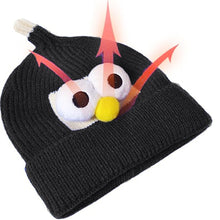 Load image into Gallery viewer, Babymoon Cartoon Angry Birds Woolen Winter Kids Cap Hat | Black