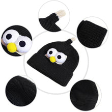 Load image into Gallery viewer, Babymoon Cartoon Angry Birds Woolen Winter Kids Cap Hat | Black
