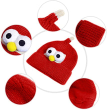 Load image into Gallery viewer, Babymoon Cartoon Angry Birds Woolen Winter Kids Cap Hat | Red
