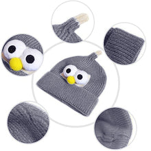 Load image into Gallery viewer, Babymoon Cartoon Angry Birds Woolen Winter Kids Cap Hat | Grey