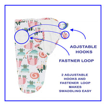 Load image into Gallery viewer, Babymoon Cotton Baby Swaddle | Wrapping Blanket | Baby Sleeping Wrap | New-Born Swaddle Wrap | 0-3Months | Cartoon Animal