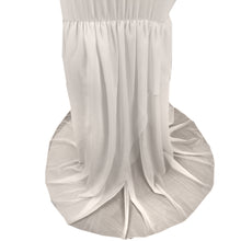 Load image into Gallery viewer, Babymoon Lace Leaky Shoulder Maternity Gown Dress - White