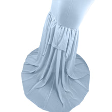 Load image into Gallery viewer, Babymoon Lace Leaky Shoulder Maternity Gown Dress - Blue
