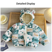 Load image into Gallery viewer, Babymoon Stylish Winter Baby Boys & Girls Jacket Kids Sweater Cardigan | Dinosaur Green