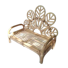 Load image into Gallery viewer, Babymoon Rustic Cane Floral Sofa | Wooden Properties | Baby Photography Props