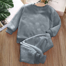 Load image into Gallery viewer, Babymoon Set of 2 | Baby Sleepwear Nightsuit Kid’s Nightdress T-shirt with Pants Pajamas Winter Sweater | Grey