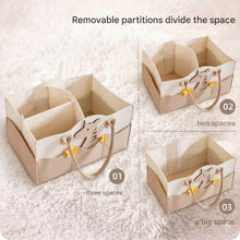 Load image into Gallery viewer, Babymoon Baby Products Caddy Diaper Organiser Bag | Multifunctional Travel Diaper Backpack Baby Wipes Felt Storage, Nursery, Foldable and Portable