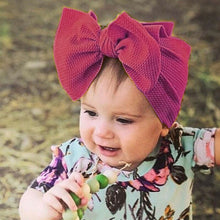 Load image into Gallery viewer, Babymoon Kids Girls Textured Bow Hairband | Baby Headband | Hair Accessories