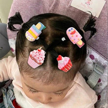 Load image into Gallery viewer, Babymoon Fusion Ice Cream 10pcs Hairclips Hair Accessories Set - Ice-cream