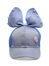 Load image into Gallery viewer, Babymoon Rabbit Ears Summer Cap Hat - Blue