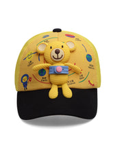 Load image into Gallery viewer, Babymoon Teddy Summer Cap Hat For Baby Kids - Yellow