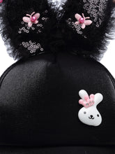 Load image into Gallery viewer, Babymoon Rabbit Ears Summer Cap Hat - Black
