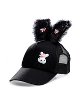 Load image into Gallery viewer, Babymoon Rabbit Ears Summer Cap Hat - Black