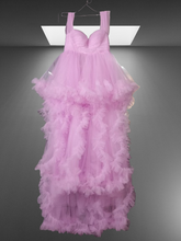Load image into Gallery viewer, Babymoon V-Neck Sleeveless Long Maternity Gown Dress | Violet