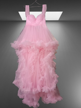Load image into Gallery viewer, Babymoon V-Neck Sleeveless Long Maternity Gown Dress | Pink