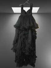 Load image into Gallery viewer, Babymoon V-Neck Sleeveless Long Maternity Gown Dress | Black