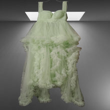 Load image into Gallery viewer, Babymoon V-Neck Sleeveless Long Maternity Gown Dress | Green