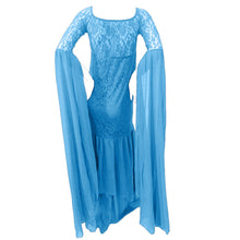 Load image into Gallery viewer, Babymoon Stretchable Off Shoulder Dropping Sleeve Maternity Gown Dress | Blue