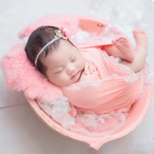 Load image into Gallery viewer, Babymoon Rabbit Fur | Basket Filler | Baby Photography Props | Light Peach