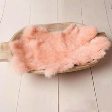 Load image into Gallery viewer, Babymoon Rabbit Fur | Basket Filler | Baby Photography Props | Light Peach